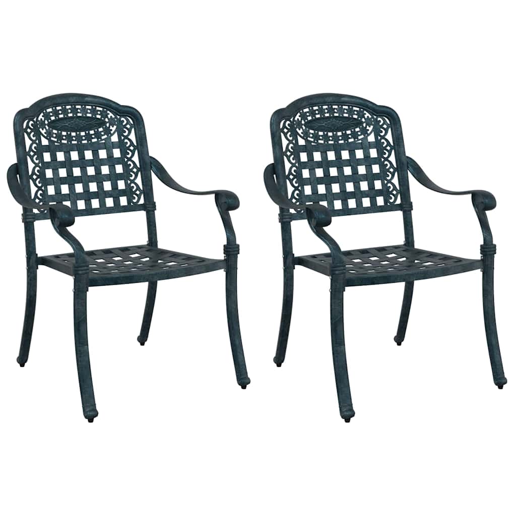 Have Stol 2 pcs Grøn 55 x 56,5 x 91cm Aluminium