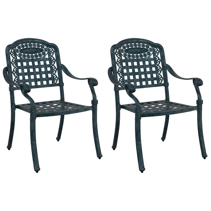 Have Stol 2 pcs Grøn 55 x 56,5 x 91cm Aluminium