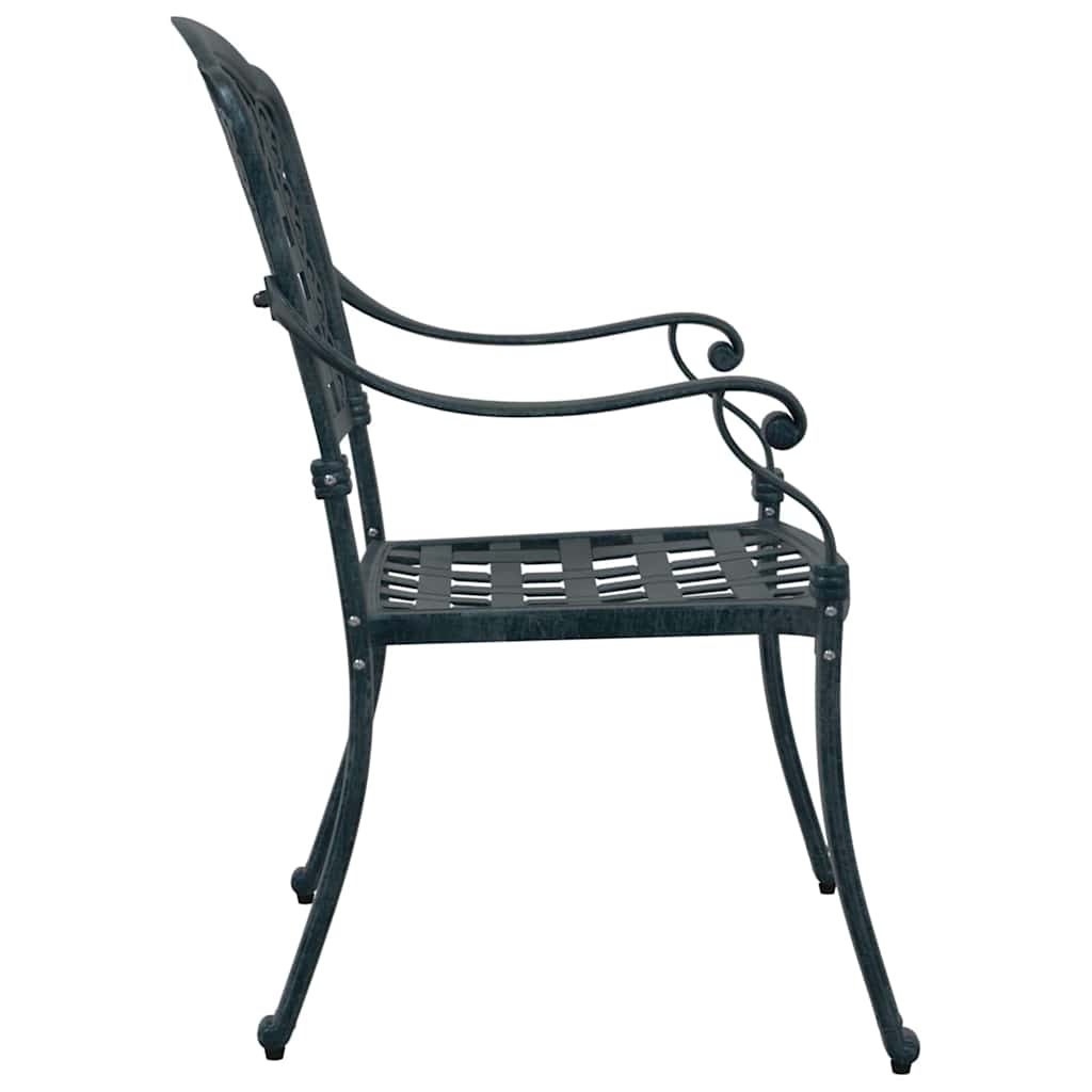 Have Stol 2 pcs Grøn 55 x 56,5 x 91cm Aluminium