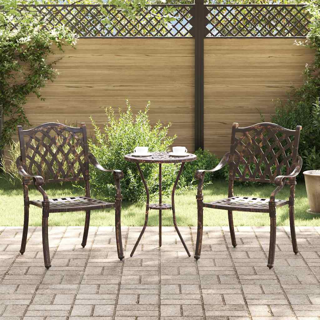 Have Stol 2 stk. Bronze Aluminium