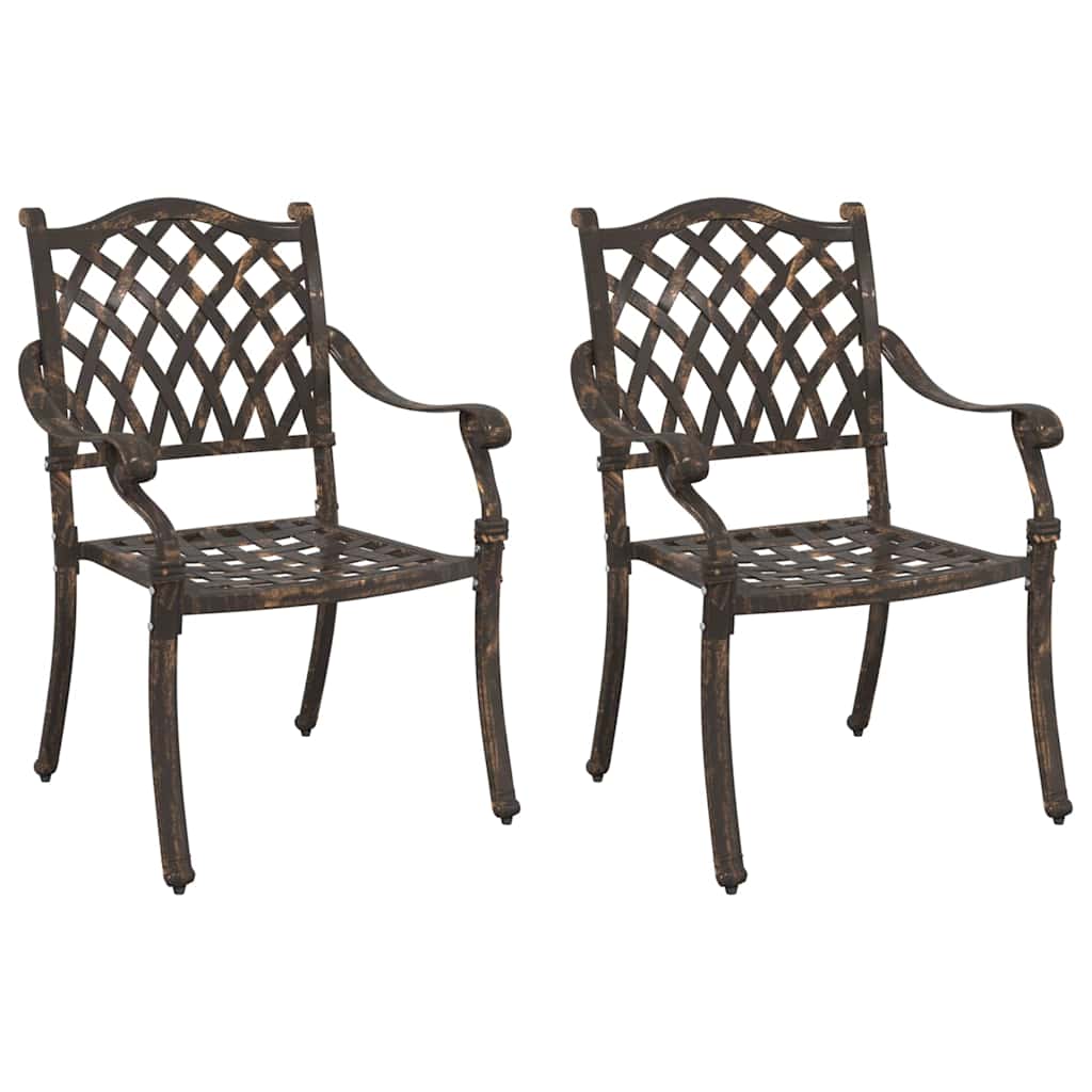Have Stol 2 stk. Bronze Aluminium