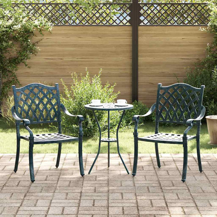 Have Stol 2 pcs Grøn 56 x 55 x 92,5 cm Aluminium