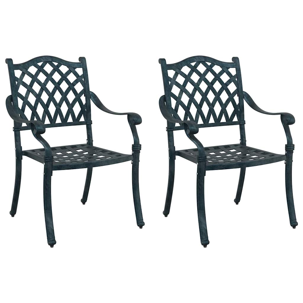 Have Stol 2 pcs Grøn 56 x 55 x 92,5 cm Aluminium