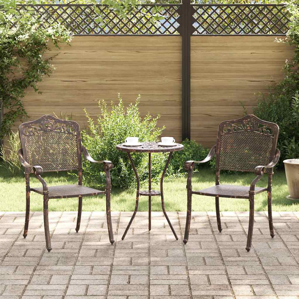 Have Stol 2 stk. Bronze Aluminium