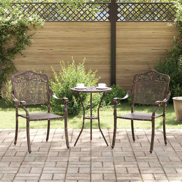 Have Stol 2 stk. Bronze Aluminium