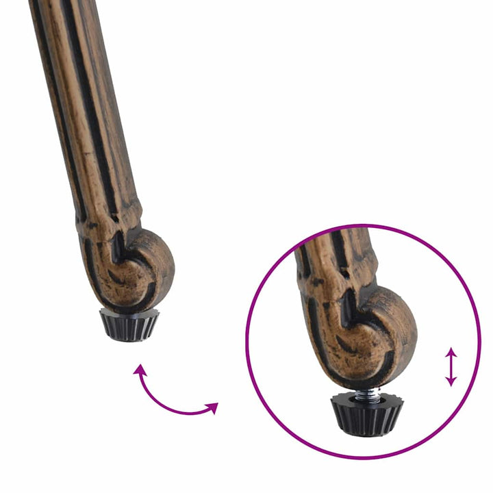 Have Stol 2 stk. Bronze Aluminium