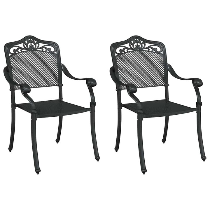 Have Stol 2 stk. Sort Aluminium