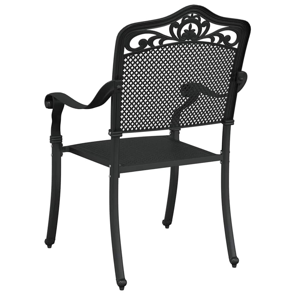 Have Stol 2 stk. Sort Aluminium