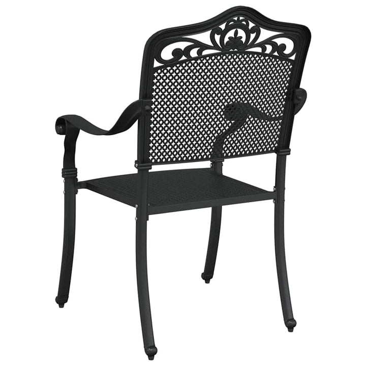 Have Stol 2 stk. Sort Aluminium
