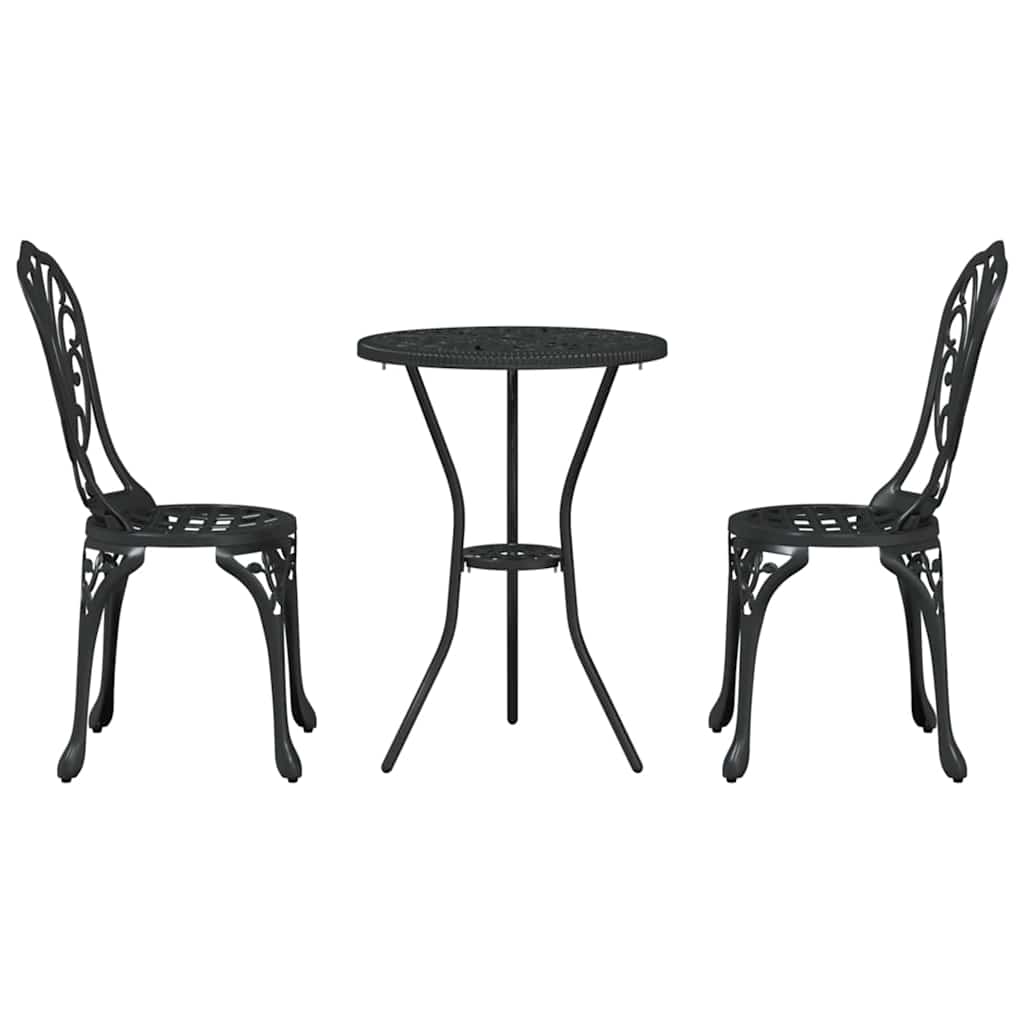 Have Bistro Sæt 3 pcs Sort Aluminium