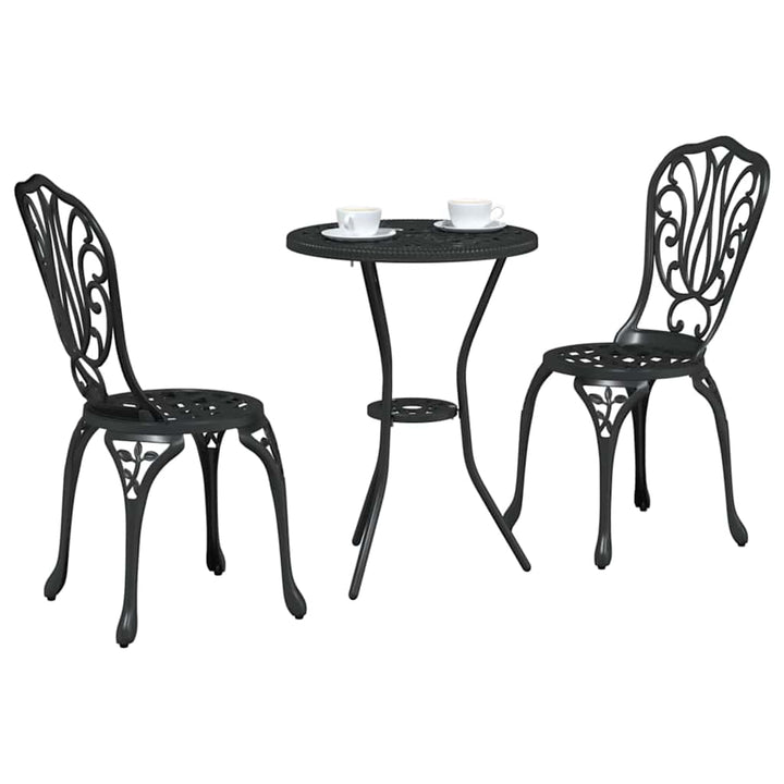Have Bistro Sæt 3 pcs Sort Aluminium