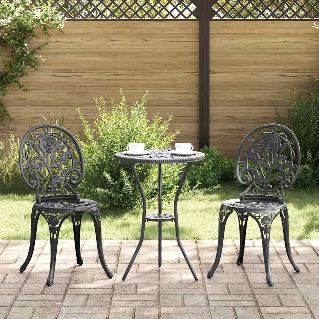 Have Bistro Sæt 3 stk. Sort Aluminium