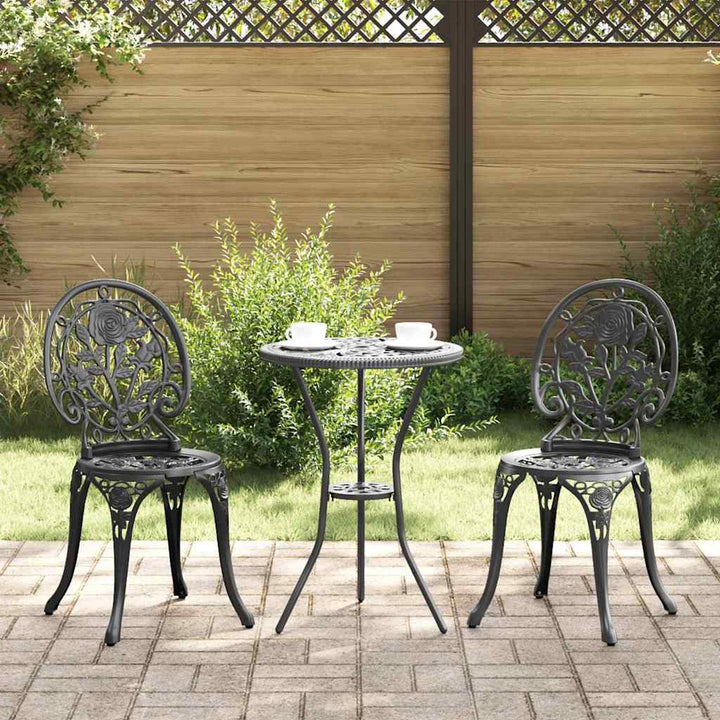 Have Bistro Sæt 3 stk. Sort Aluminium