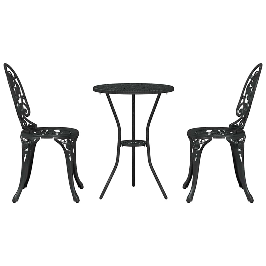 Have Bistro Sæt 3 stk. Sort Aluminium