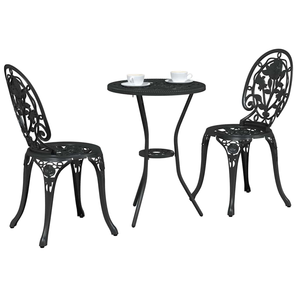 Have Bistro Sæt 3 stk. Sort Aluminium
