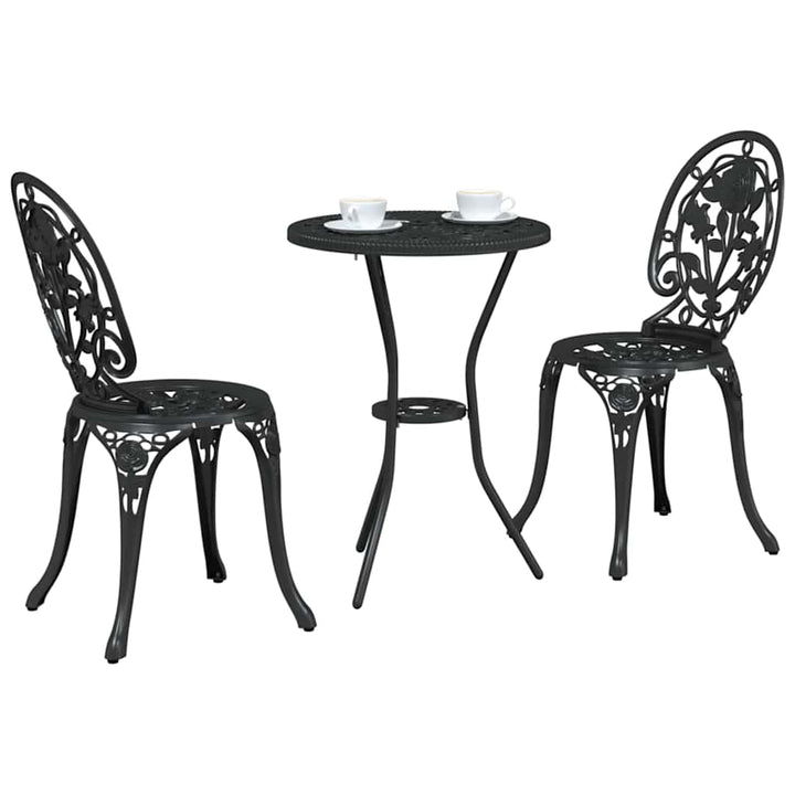Have Bistro Sæt 3 stk. Sort Aluminium