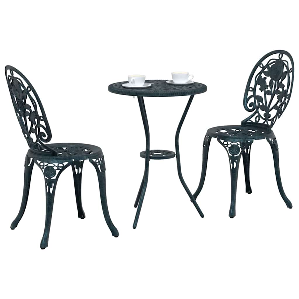 Have Bistro Sæt 3 stk. Grøn Aluminium