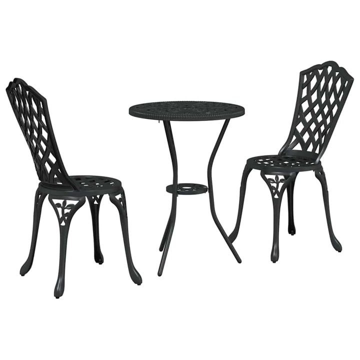 Have Bistro Sæt 3 pcs Sort Aluminium