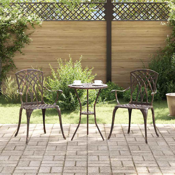Have Stol 2 stk. Bronze Aluminium