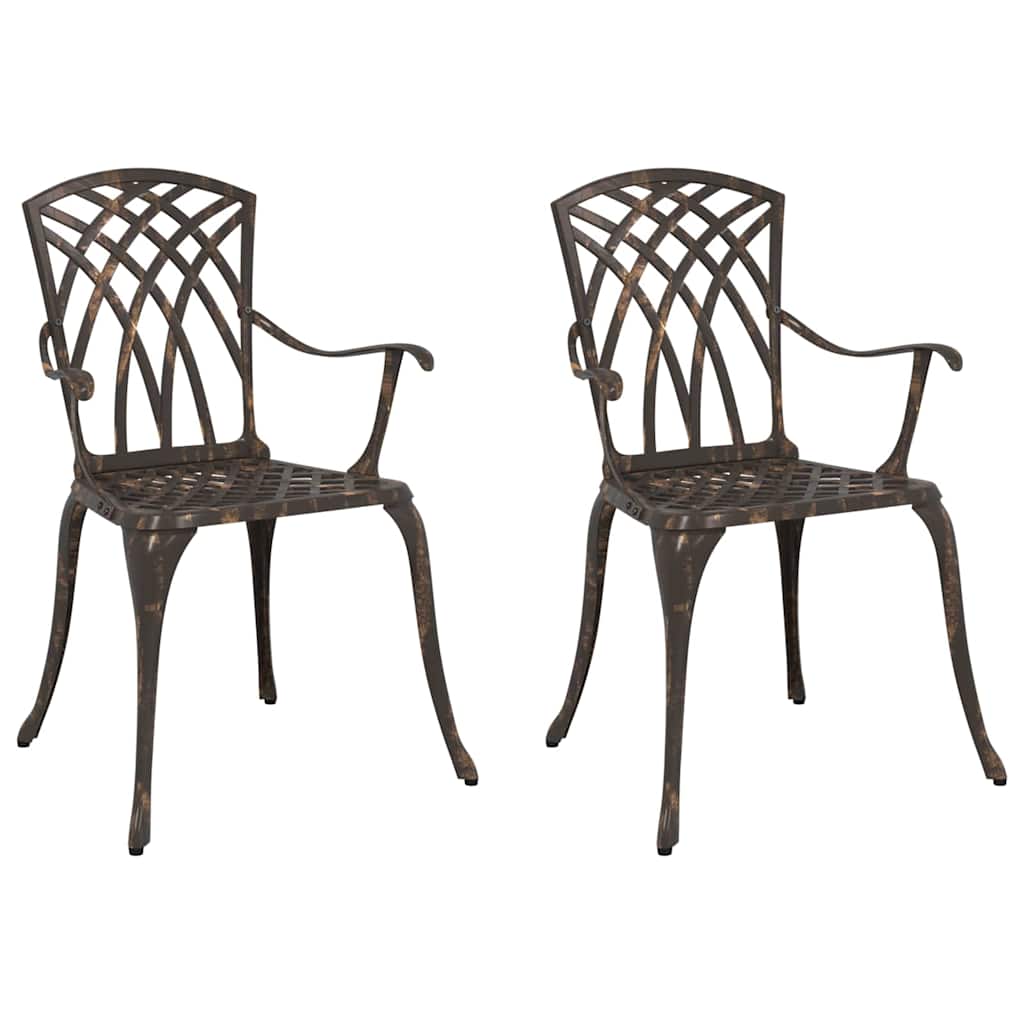 Have Stol 2 stk. Bronze Aluminium