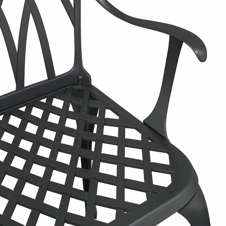 Have Stol 2 stk. Sort Aluminium