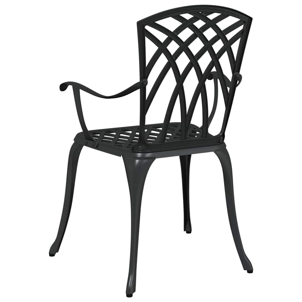 Have Stol 2 stk. Sort Aluminium
