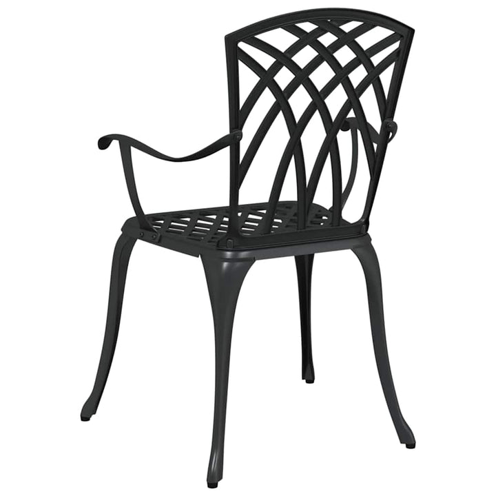 Have Stol 2 stk. Sort Aluminium