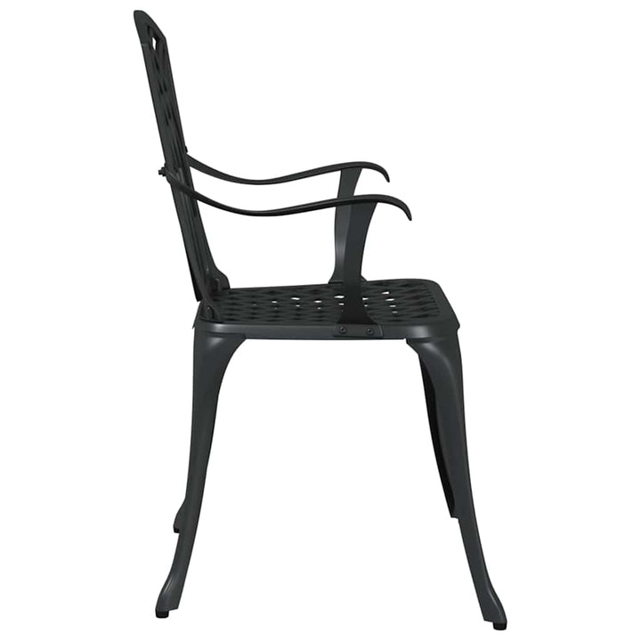 Have Stol 2 stk. Sort Aluminium