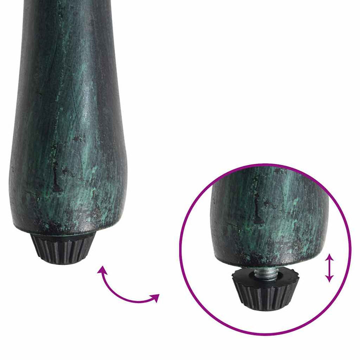 Have Stol 4 stk. Grøn Aluminium