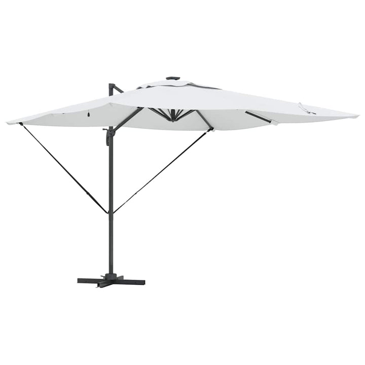 Parasol Sandfarvet 286 x 284 x 270 cm Aluminium og Polyester