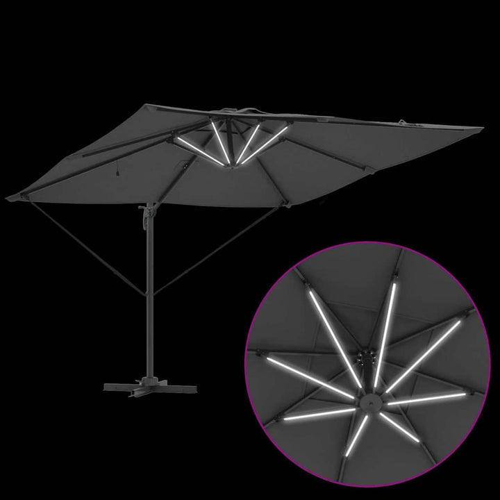 Parasol Antracit 286 x 284 x 270 cm Aluminium og Polyester