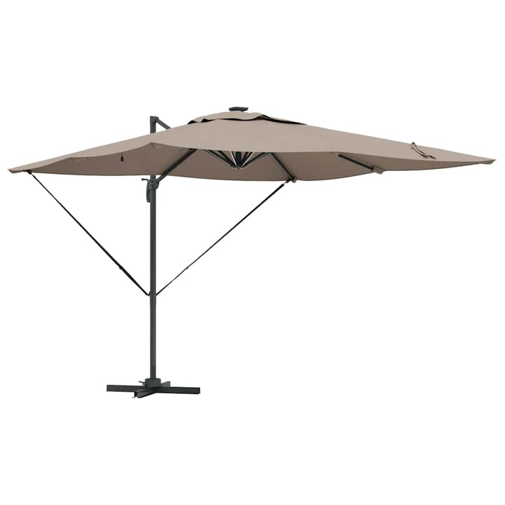 Parasol Gråbrun 286 x 284 x 270 cm Aluminium og Polyester