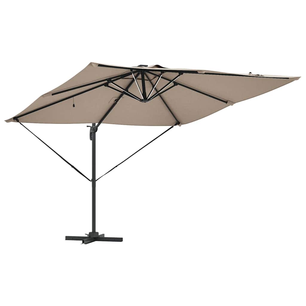 Parasol Gråbrun 286 x 284 x 270 cm Aluminium og Polyester