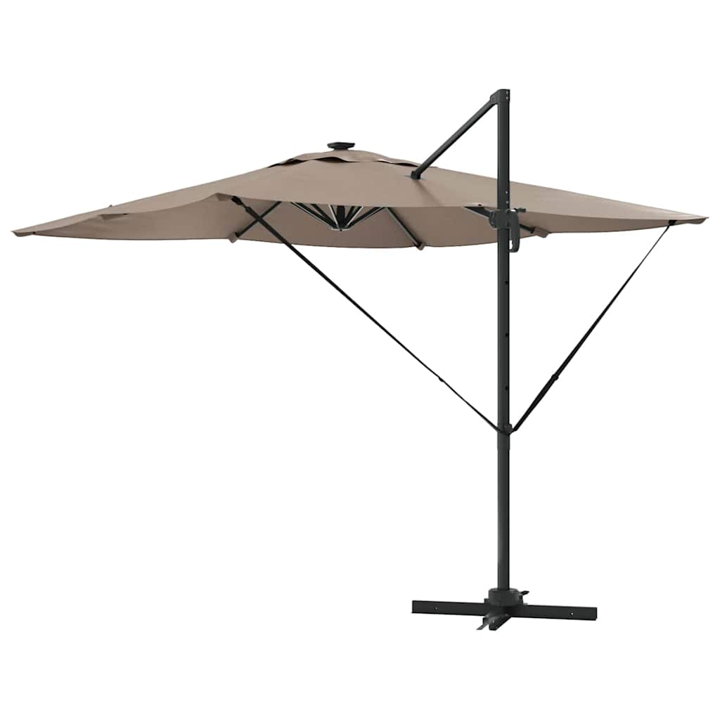 Parasol Gråbrun 286 x 284 x 270 cm Aluminium og Polyester
