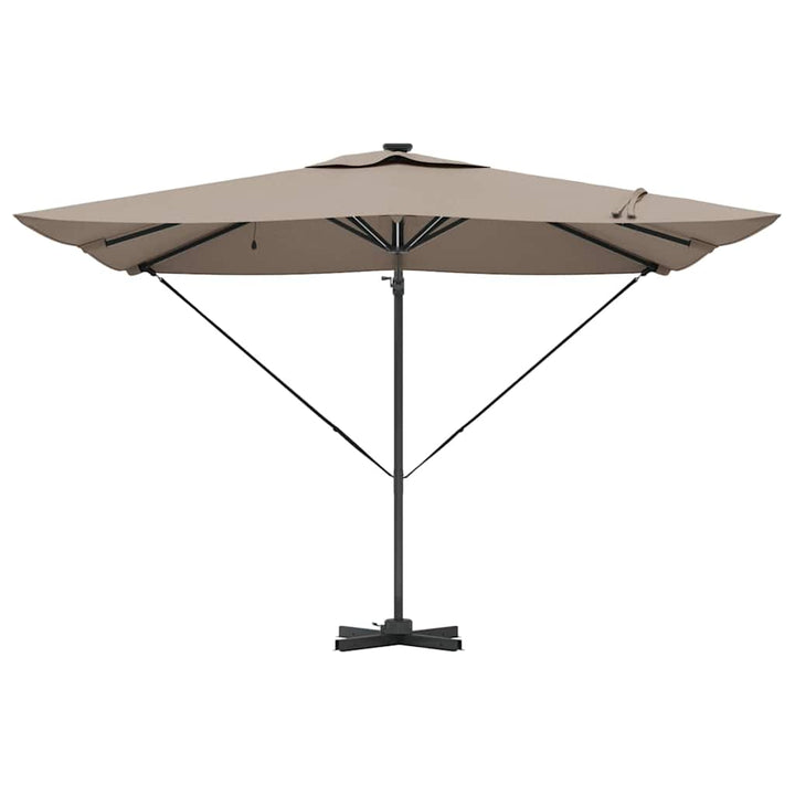 Parasol Gråbrun 286 x 284 x 270 cm Aluminium og Polyester