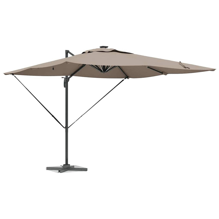Parasol Gråbrun 286 x 284 x 270 cm Aluminium og Polyester