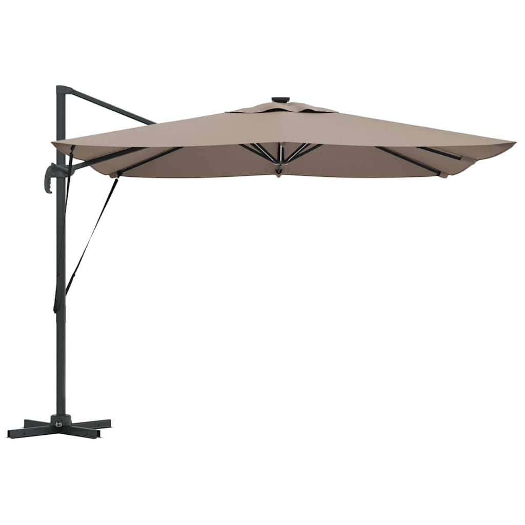 Parasol Gråbrun 286 x 284 x 270 cm Aluminium og Polyester
