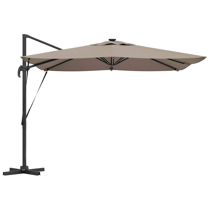 Parasol Gråbrun 286 x 284 x 270 cm Aluminium og Polyester