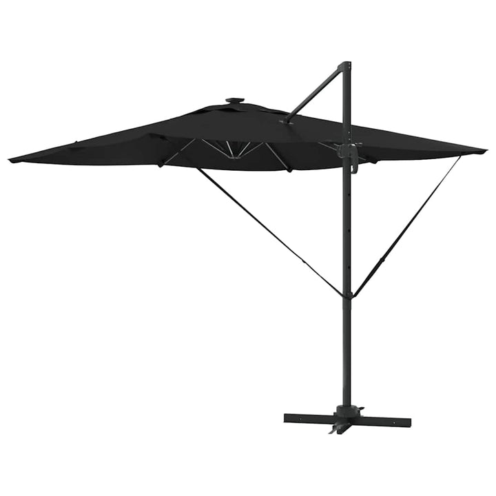 Parasol Sort 286 x 284 x 270 cm Aluminium og Polyester