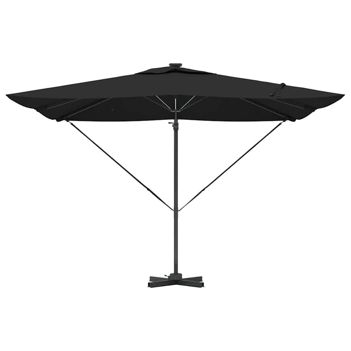 Parasol Sort 286 x 284 x 270 cm Aluminium og Polyester