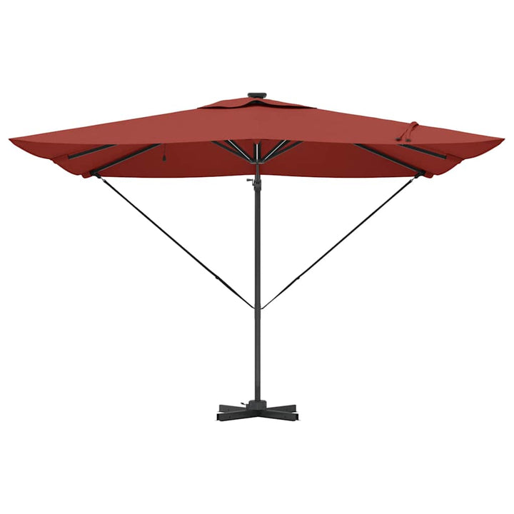 Parasol Terrakotta 286 x 284 x 270 cm Aluminium og Polyester