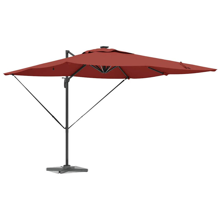 Parasol Terrakotta 286 x 284 x 270 cm Aluminium og Polyester