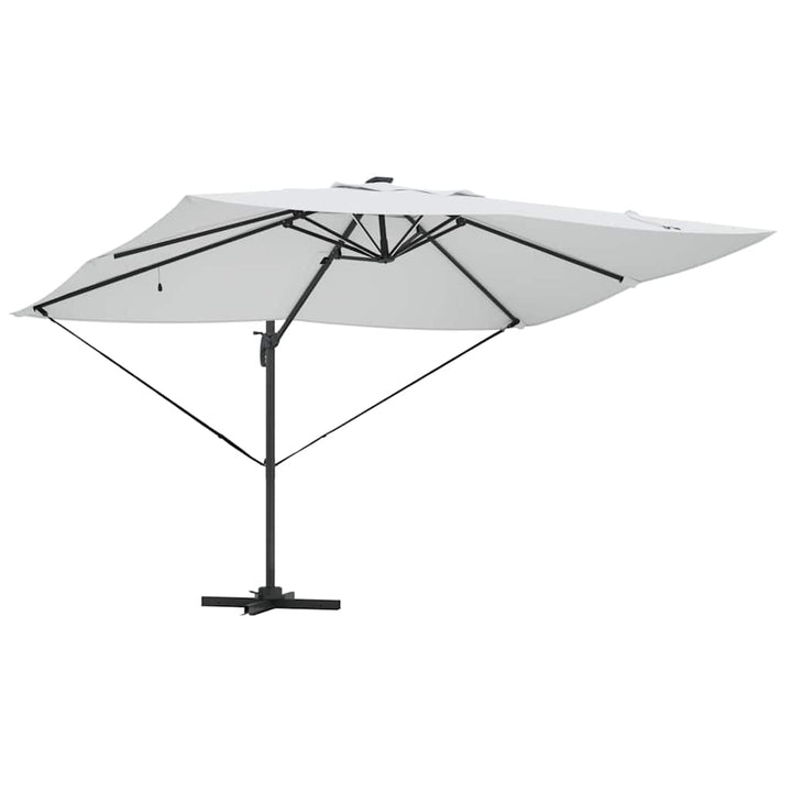 Parasol Sandfarvet 352 x 251 x 265 cm Polyester og Aluminium