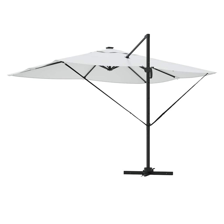 Parasol Sandfarvet 352 x 251 x 265 cm Polyester og Aluminium