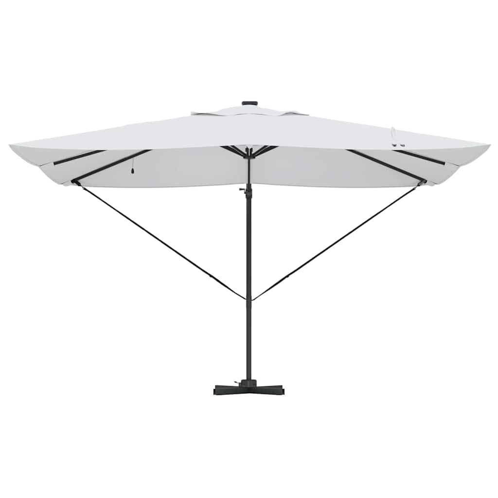 Parasol Sandfarvet 352 x 251 x 265 cm Polyester og Aluminium