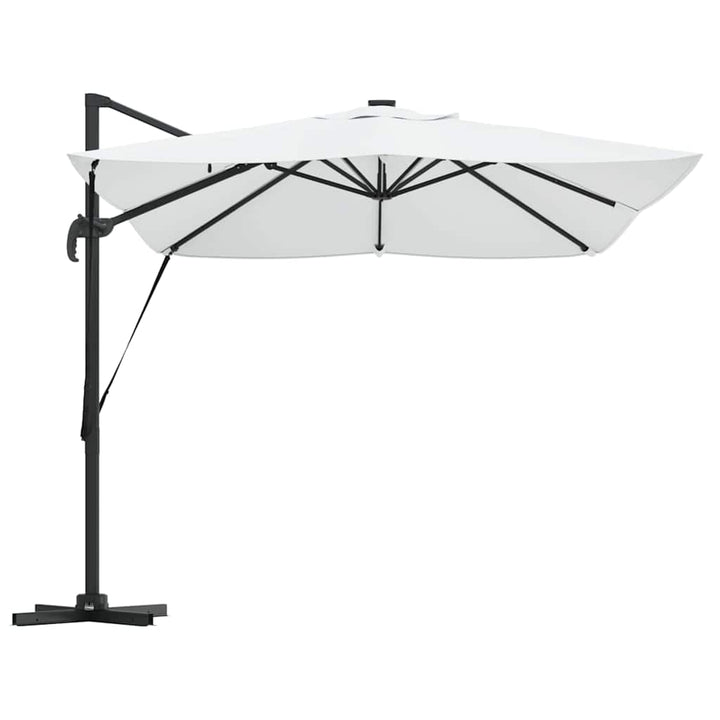 Parasol Sandfarvet 352 x 251 x 265 cm Polyester og Aluminium