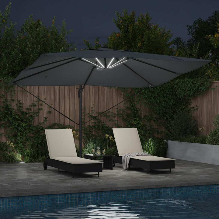 Parasol Antracit 352 x 251 x 265 cm Polyester og Aluminium