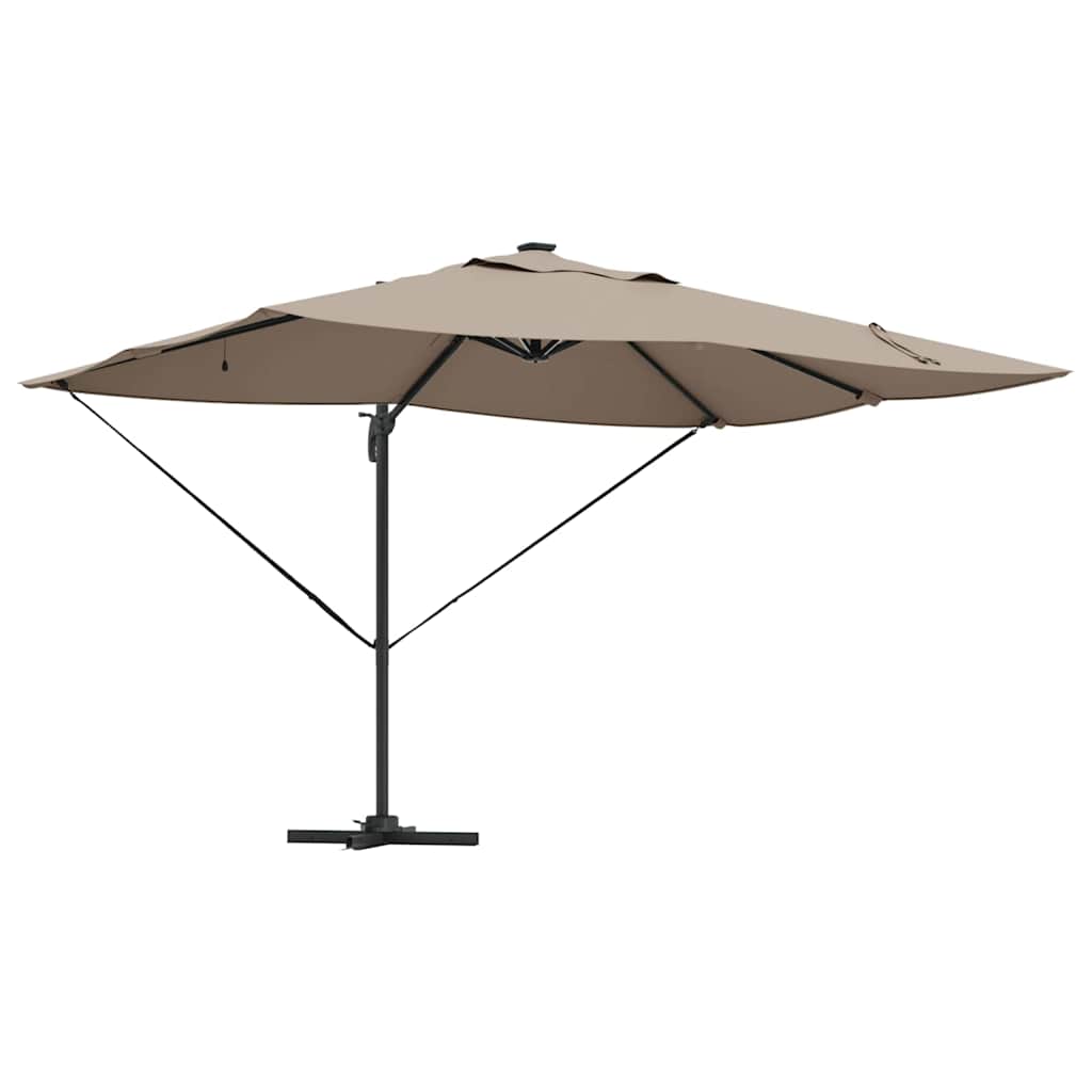 Parasol Gråbrun 352 x 251 x 265 cm Polyester og Aluminium
