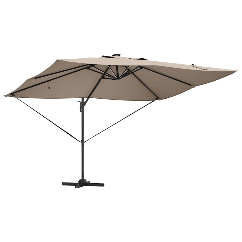 Parasol Gråbrun 352 x 251 x 265 cm Polyester og Aluminium