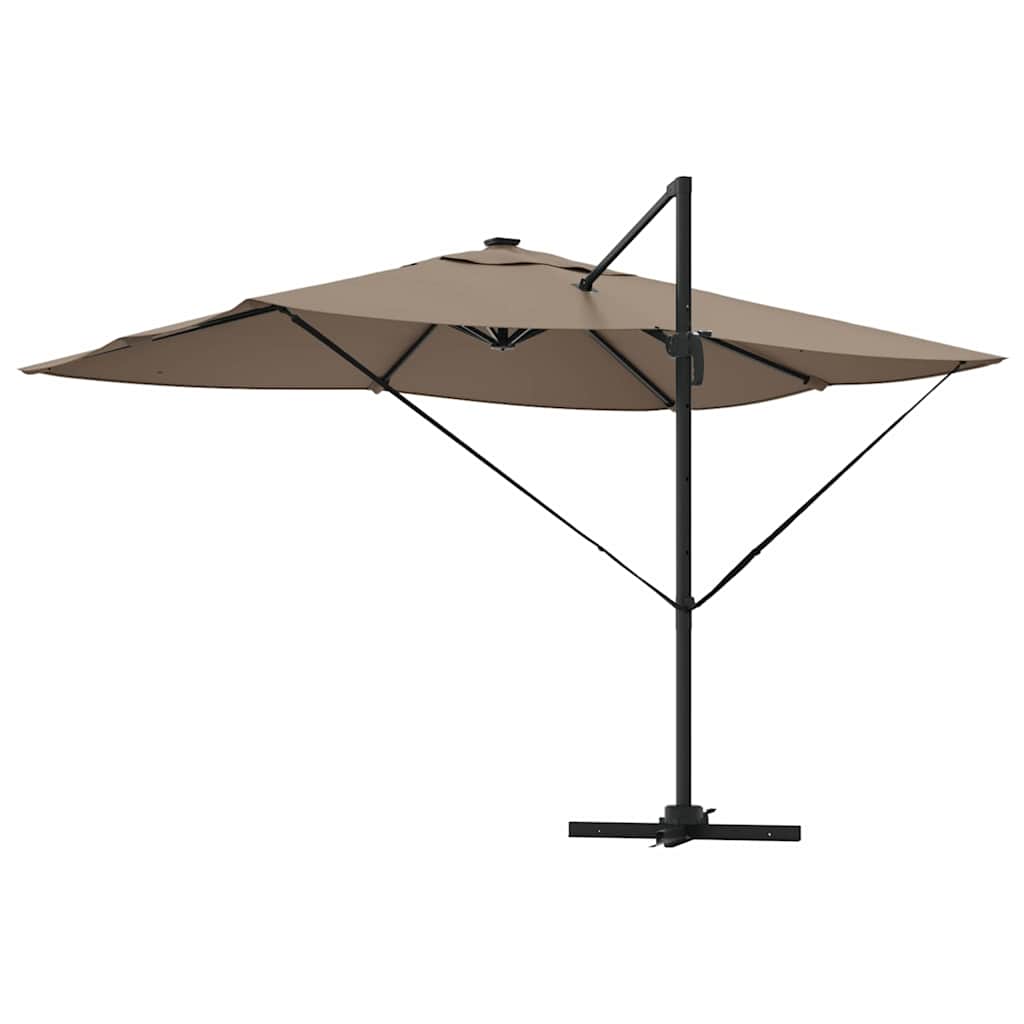 Parasol Gråbrun 352 x 251 x 265 cm Polyester og Aluminium
